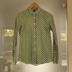 JCrew bee heart print shirt.